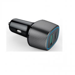 63W 2USB Car Charger-PD45W & QC3.0